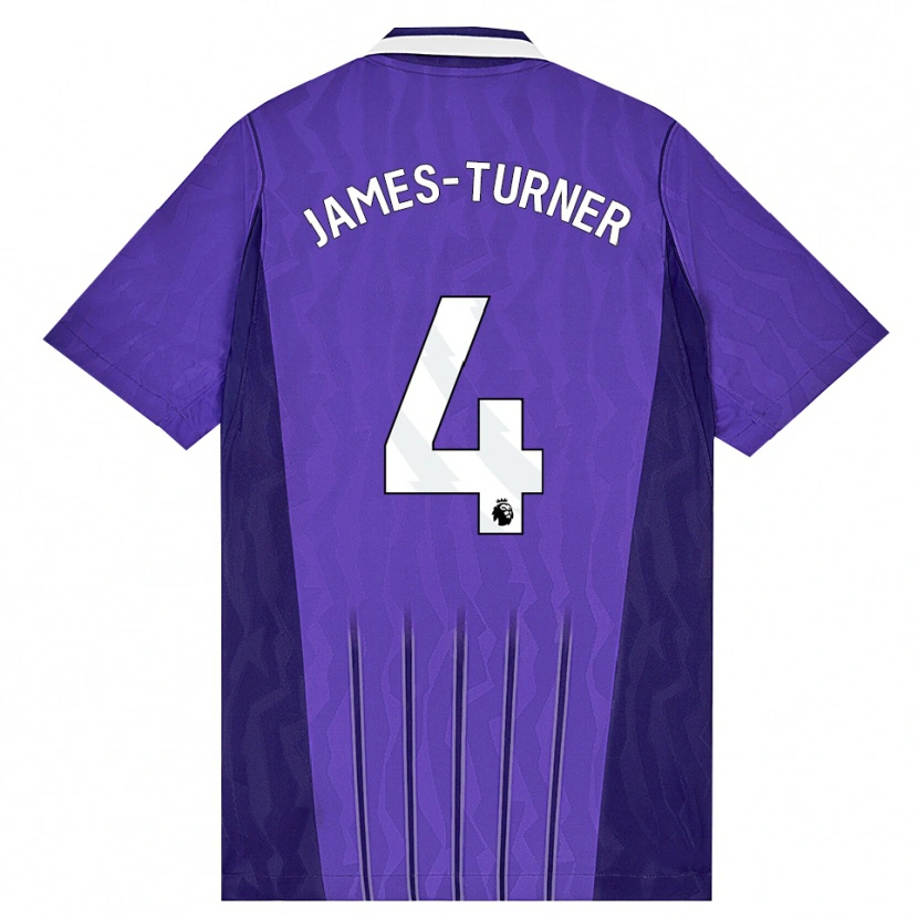 Danxen Kinder Amy James-Turner #4 Violett Weiß Ausweichtrikot Trikot 2026/27 T-Shirt