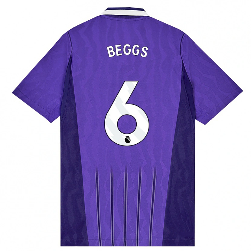 Danxen Kinder Jamel Beggs #6 Violett Weiß Ausweichtrikot Trikot 2026/27 T-Shirt