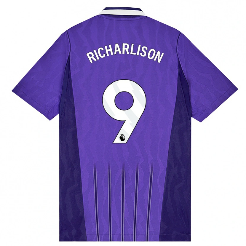 Danxen Kinder Richarlison De Andrade #9 Violett Weiß Ausweichtrikot Trikot 2026/27 T-Shirt