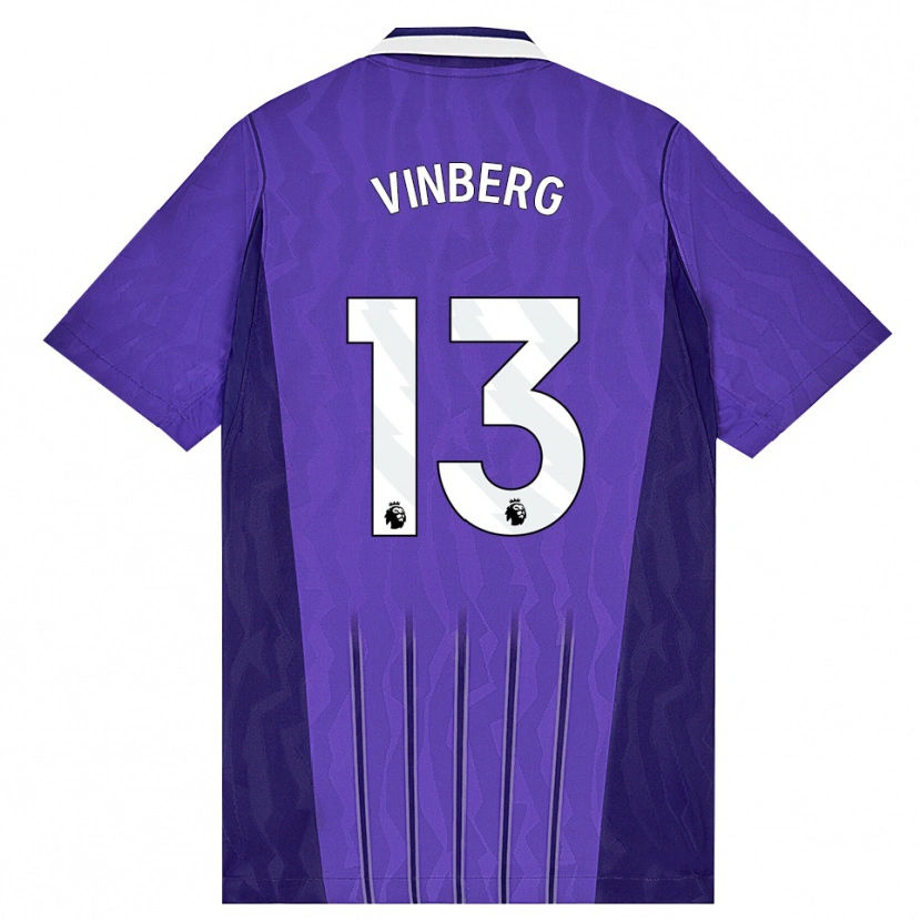 Danxen Kinder Matilda Vinberg #13 Violett Weiß Ausweichtrikot Trikot 2026/27 T-Shirt