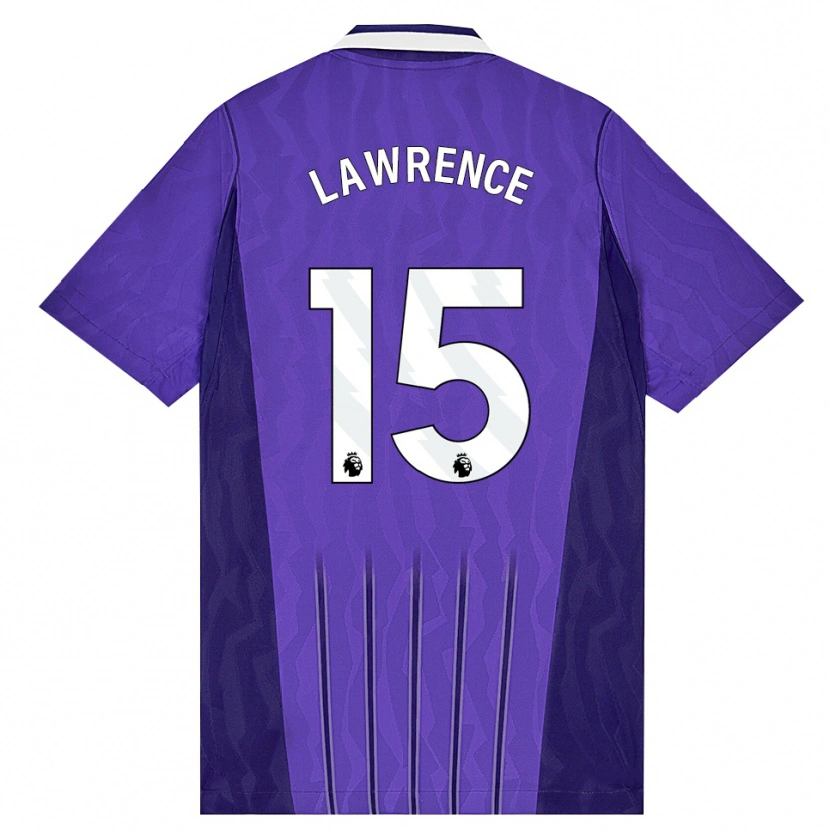 Danxen Kinder Donte Lawrence #15 Violett Weiß Ausweichtrikot Trikot 2026/27 T-Shirt