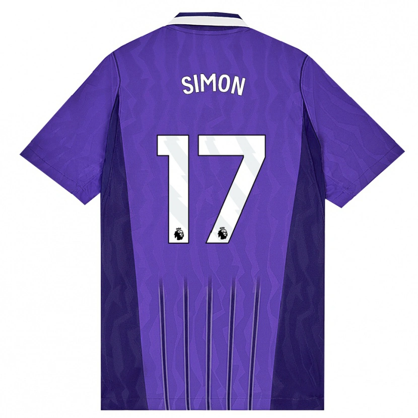 Danxen Kinder Kyah Simon #17 Violett Weiß Ausweichtrikot Trikot 2026/27 T-Shirt