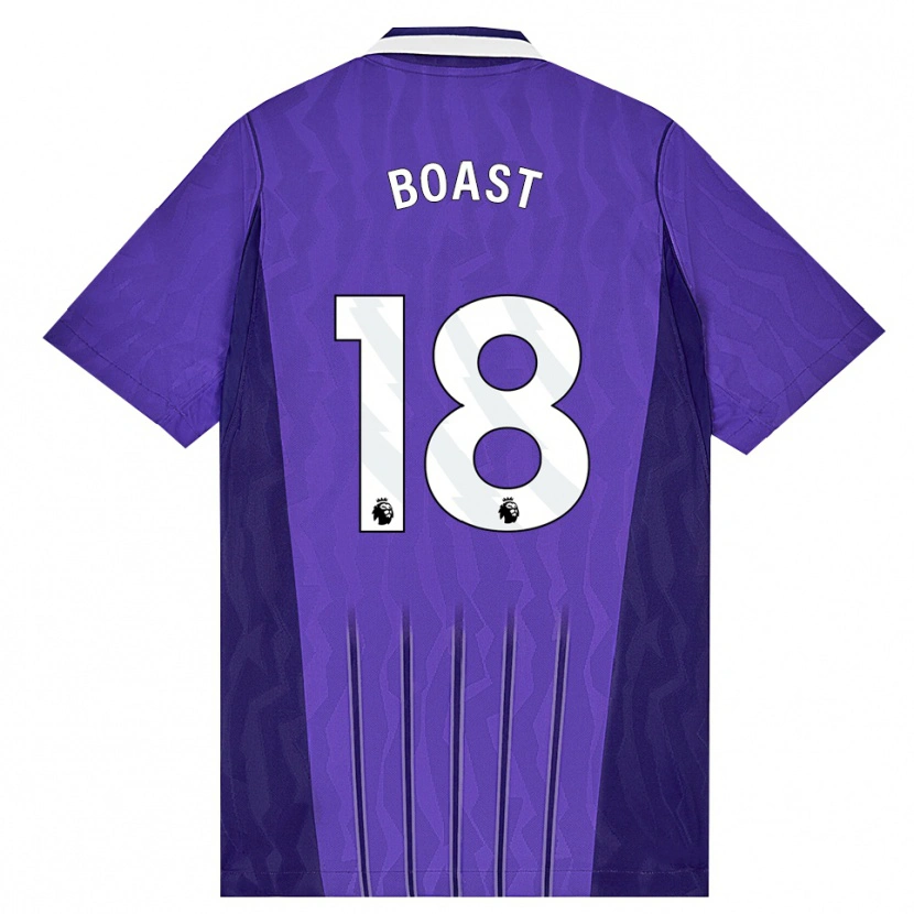 Danxen Kinder Oliver Boast #18 Violett Weiß Ausweichtrikot Trikot 2026/27 T-Shirt
