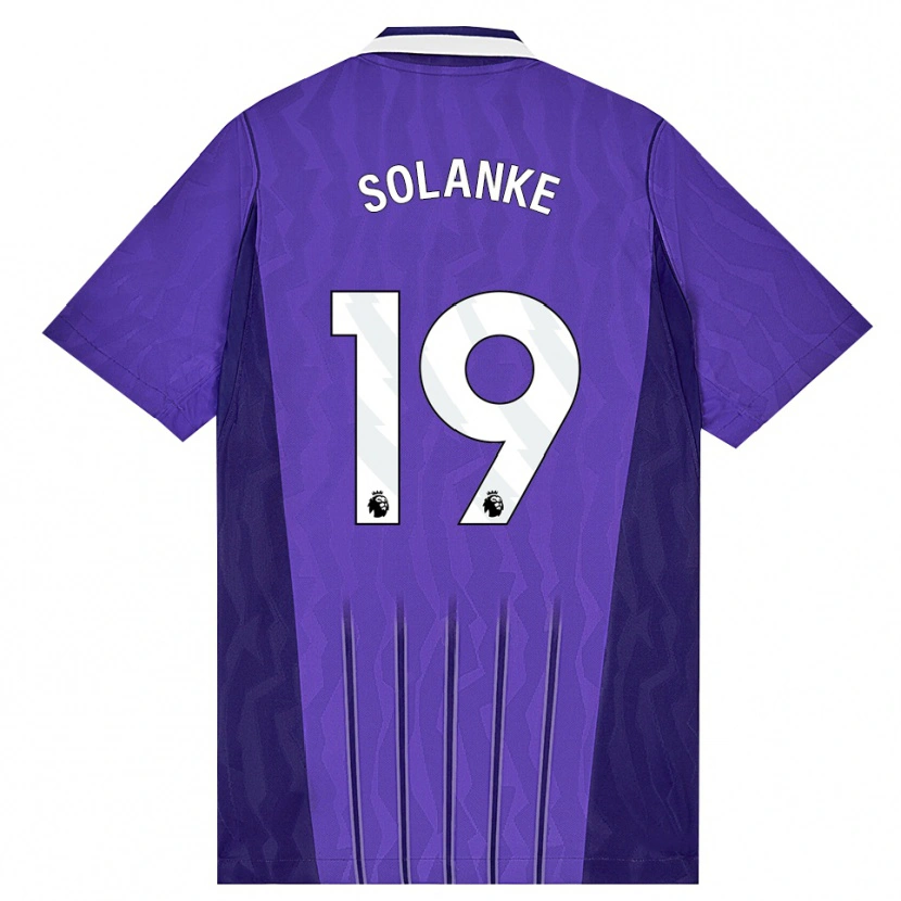 Danxen Kinder Dominic Solanke #19 Violett Weiß Ausweichtrikot Trikot 2026/27 T-Shirt