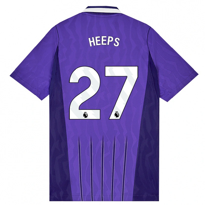 Danxen Kinder Eleanor Heeps #27 Violett Weiß Ausweichtrikot Trikot 2026/27 T-Shirt
