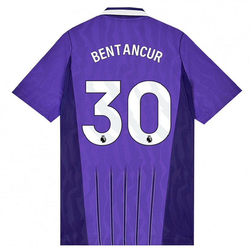 Danxen Kinder Rodrigo Bentancur #30 Violett Weiß Ausweichtrikot Trikot 2026/27 T-Shirt