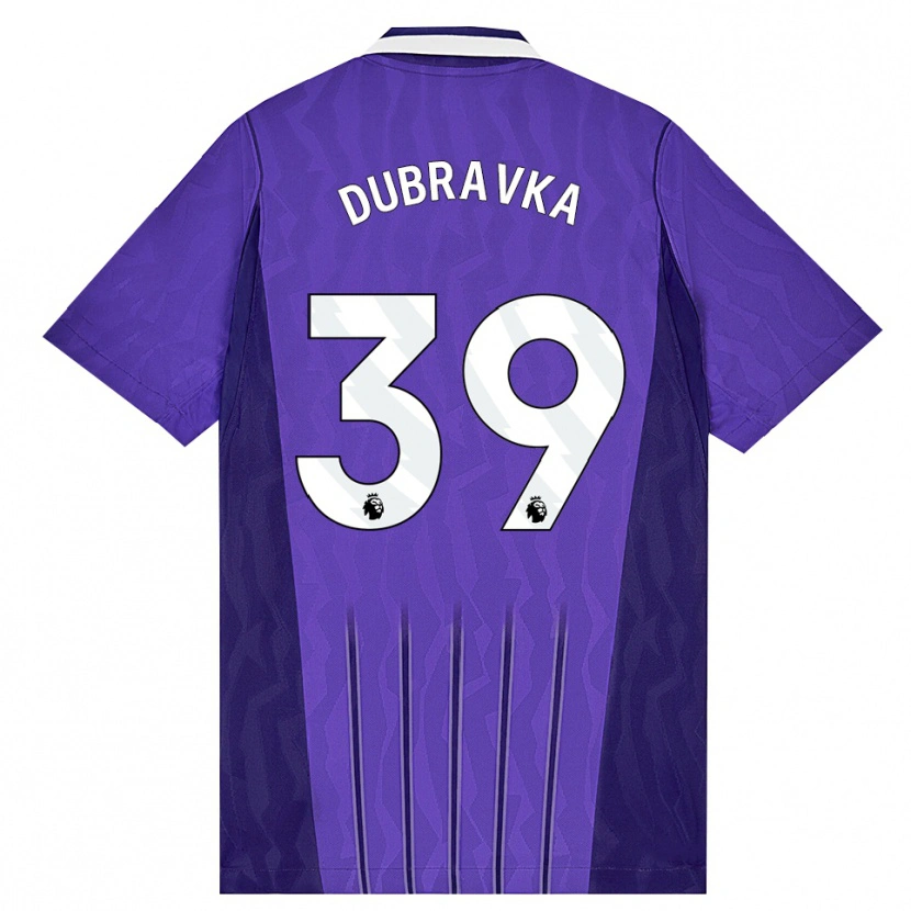 Danxen Kinder Martin Dúbravka #39 Violett Weiß Ausweichtrikot Trikot 2026/27 T-Shirt