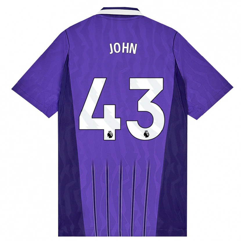 Danxen Kinder Nile John #43 Violett Weiß Ausweichtrikot Trikot 2026/27 T-Shirt