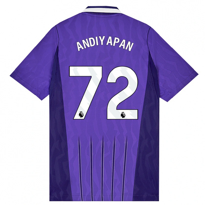 Danxen Kinder William Andiyapan #72 Violett Weiß Ausweichtrikot Trikot 2026/27 T-Shirt