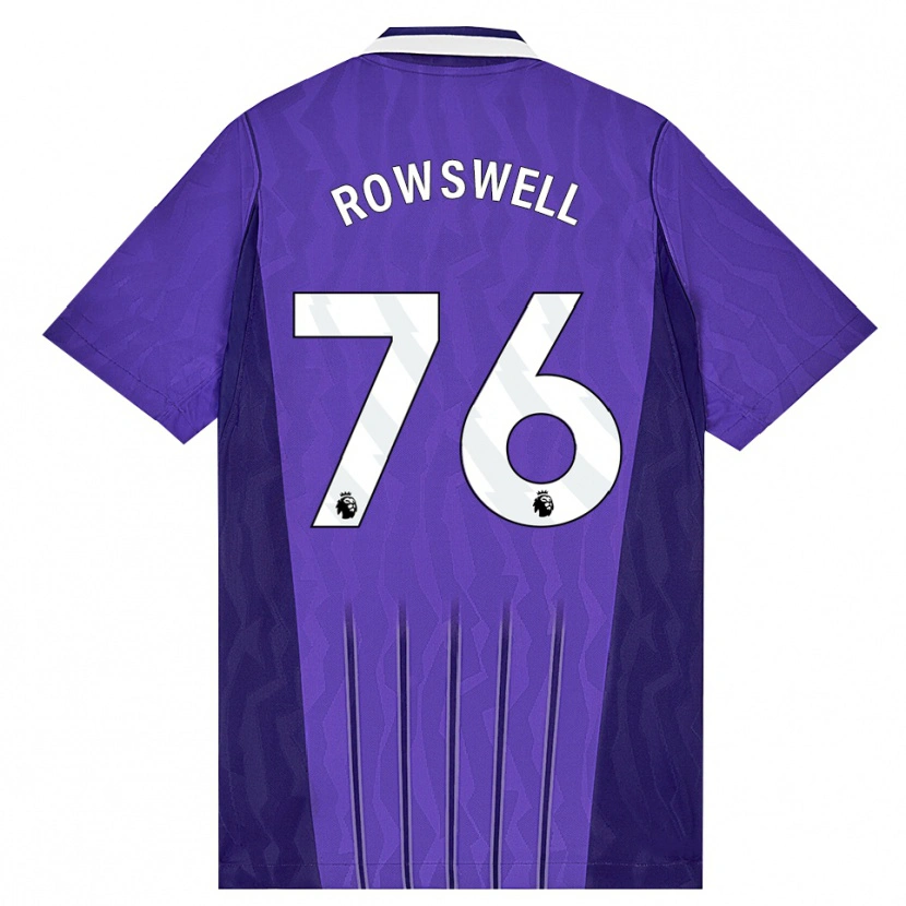 Danxen Kinder James Rowswell #76 Violett Weiß Ausweichtrikot Trikot 2026/27 T-Shirt