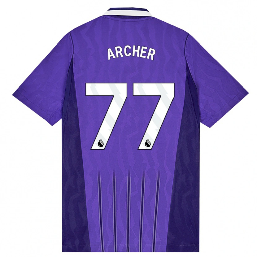 Danxen Kinder Samual Archer #77 Violett Weiß Ausweichtrikot Trikot 2026/27 T-Shirt