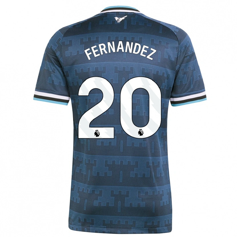 Danxen Kinder Matias Fernandez-Pardo #20 Gelb Schwarz Blau Auswärtstrikot Trikot 2026/27 T-Shirt