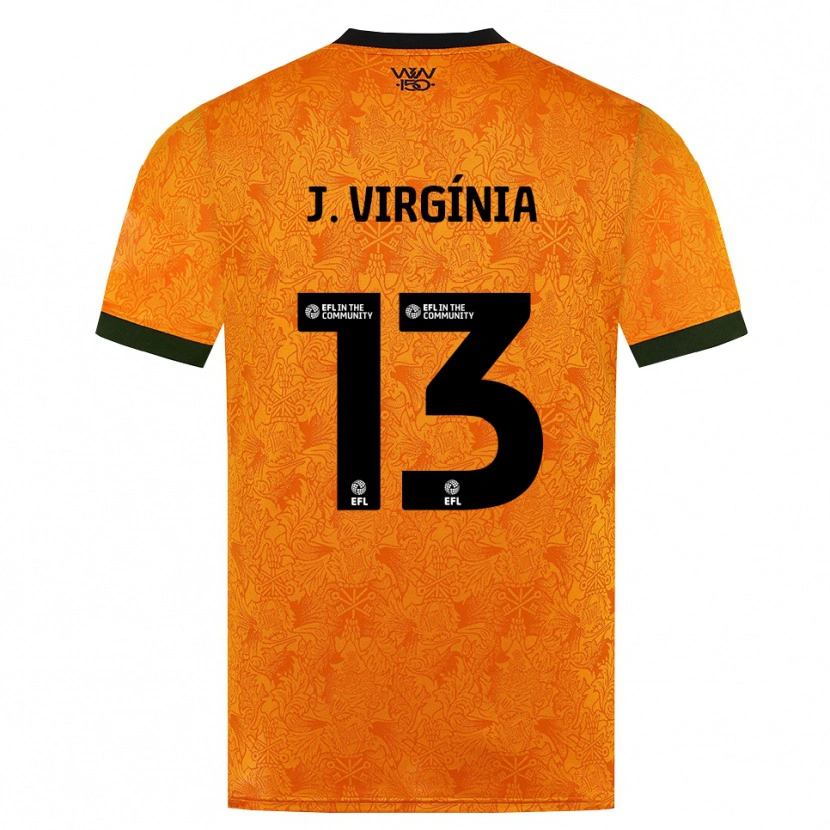 Danxen Herren João Virgínia #13 Orange Schwarz Heimtrikot Trikot 2026/27 T-Shirt