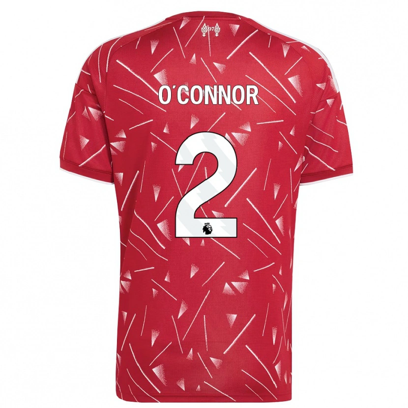Danxen Herren Oliver O'connor #2 Weiß Rot Heimtrikot Trikot 2026/27 T-Shirt