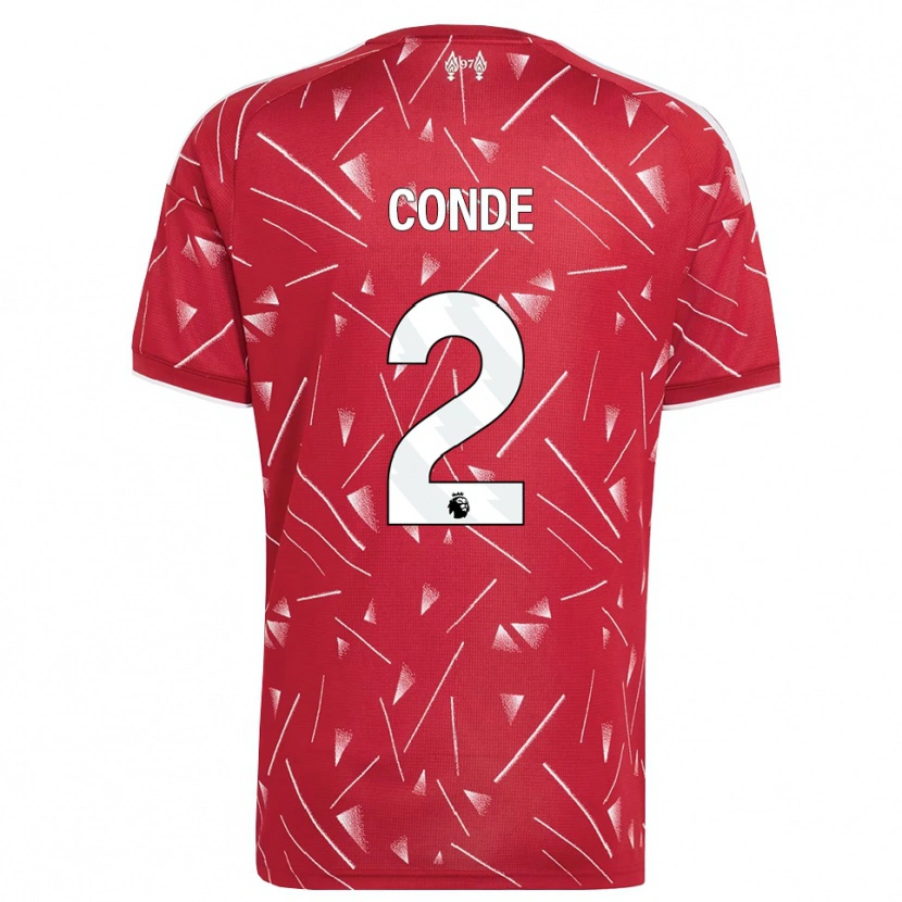 Danxen Herren Lenix Conde #2 Weiß Rot Heimtrikot Trikot 2026/27 T-Shirt