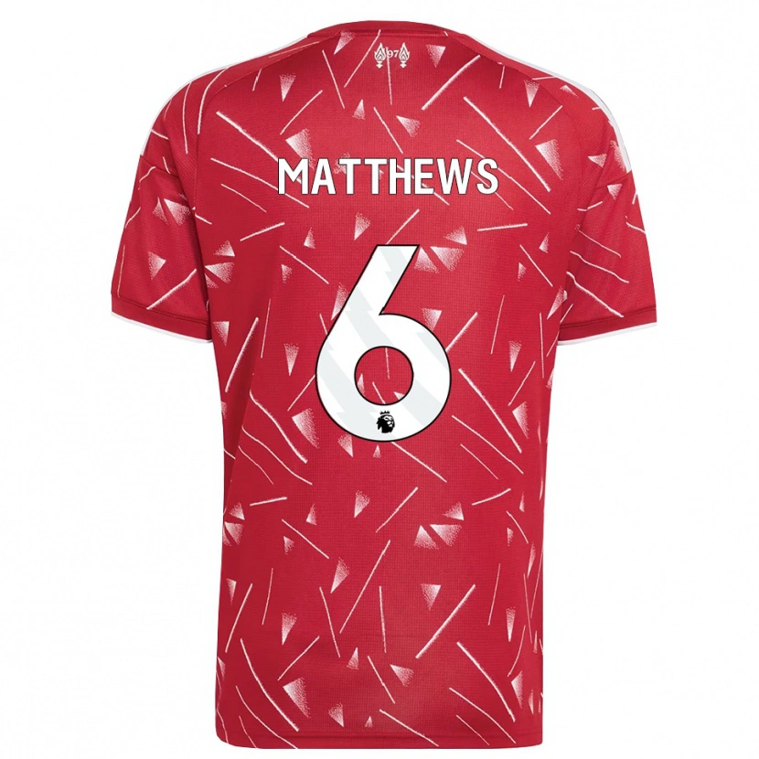 Danxen Herren Jasmine Matthews #6 Weiß Rot Heimtrikot Trikot 2026/27 T-Shirt