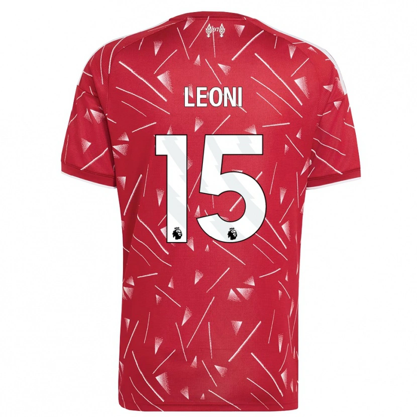 Danxen Herren Giovanni Leoni #15 Weiß Rot Heimtrikot Trikot 2026/27 T-Shirt
