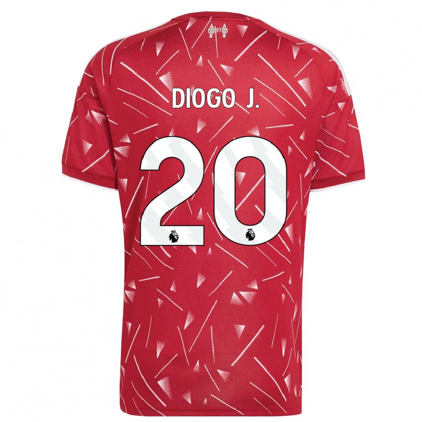 Danxen Herren Diogo Jota #20 Weiß Rot Heimtrikot Trikot 2026/27 T-Shirt