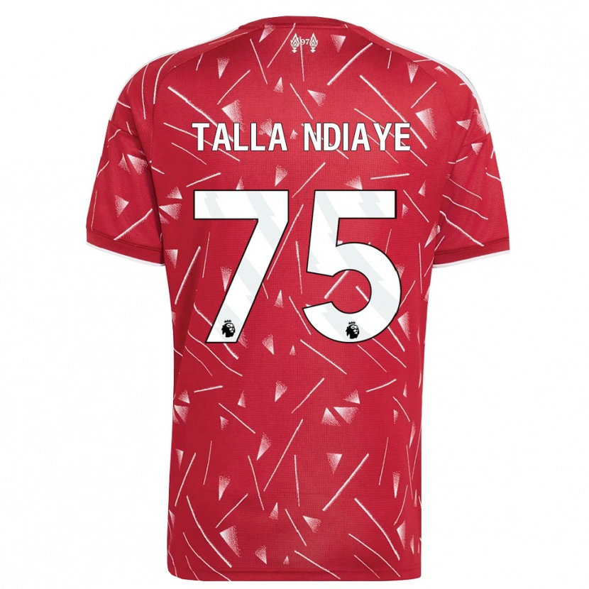Danxen Herren Mor Talla Ndiaye #75 Weiß Rot Heimtrikot Trikot 2026/27 T-Shirt