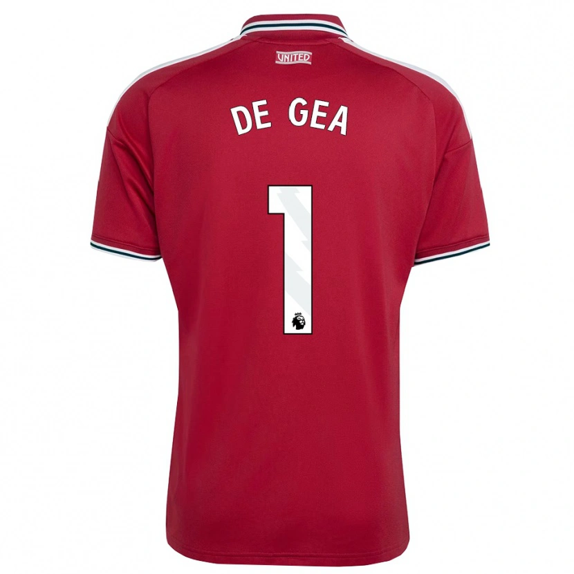 Danxen Herren David De Gea #1 Rot Gelb Weiß Heimtrikot Trikot 2026/27 T-Shirt
