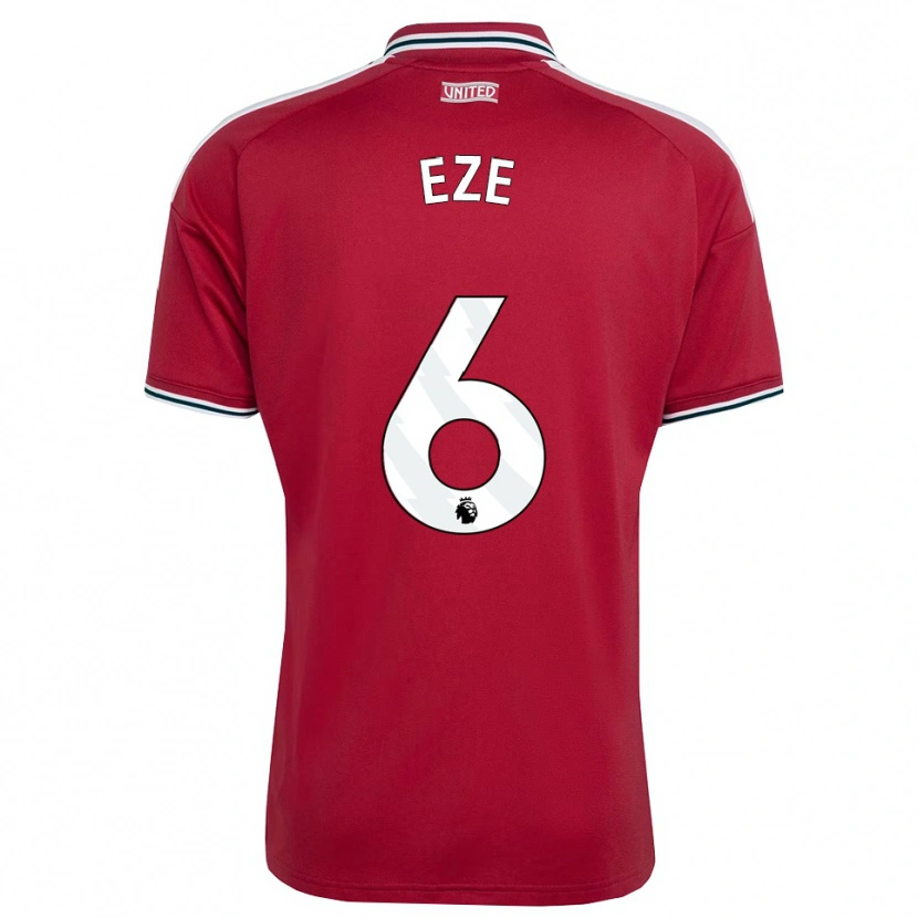 Danxen Herren David Eze #6 Rot Gelb Weiß Heimtrikot Trikot 2026/27 T-Shirt