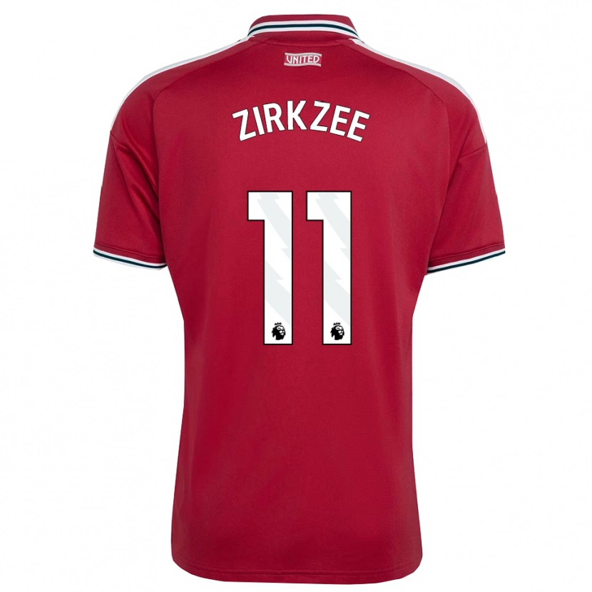 Danxen Herren Joshua Zirkzee #11 Rot Gelb Weiß Heimtrikot Trikot 2026/27 T-Shirt