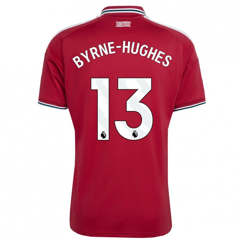 Danxen Herren Cameron Byrne-Hughes #13 Rot Gelb Weiß Heimtrikot Trikot 2026/27 T-Shirt
