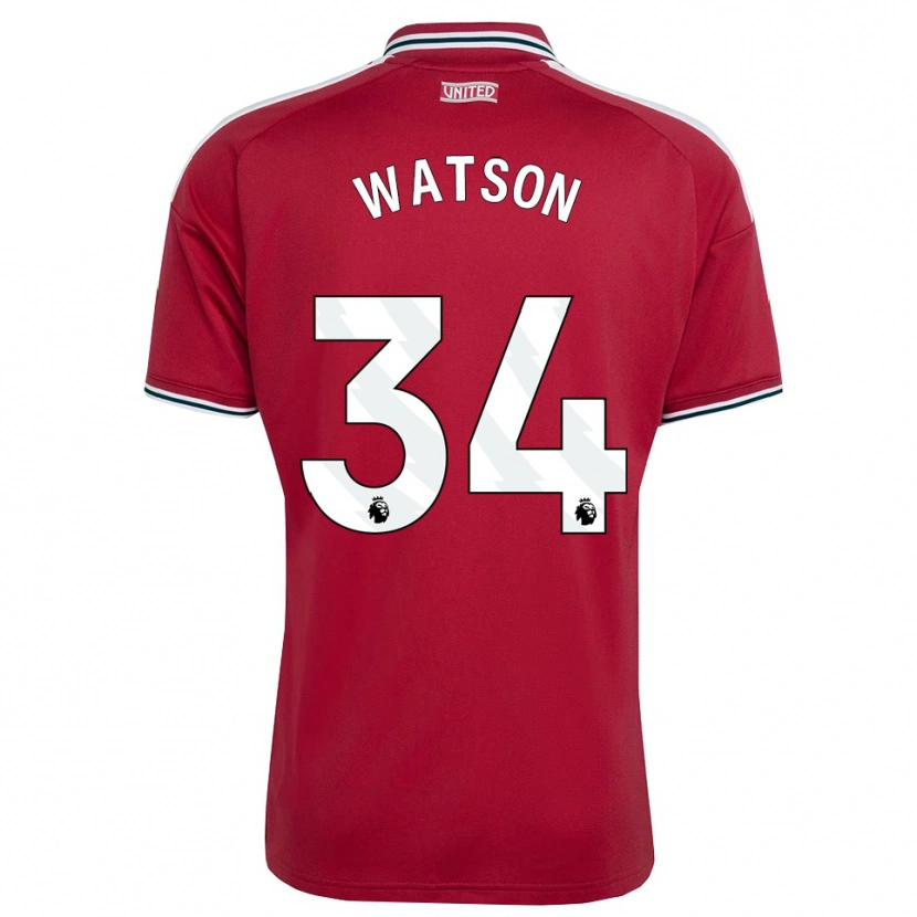 Danxen Herren Emma Watson #34 Rot Gelb Weiß Heimtrikot Trikot 2026/27 T-Shirt