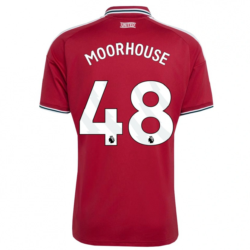 Danxen Herren Jack Moorhouse #48 Rot Gelb Weiß Heimtrikot Trikot 2026/27 T-Shirt