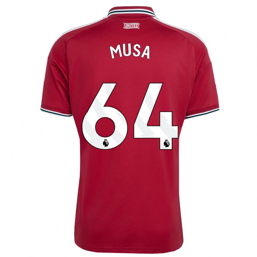 Danxen Herren Victor Musa #64 Rot Gelb Weiß Heimtrikot Trikot 2026/27 T-Shirt