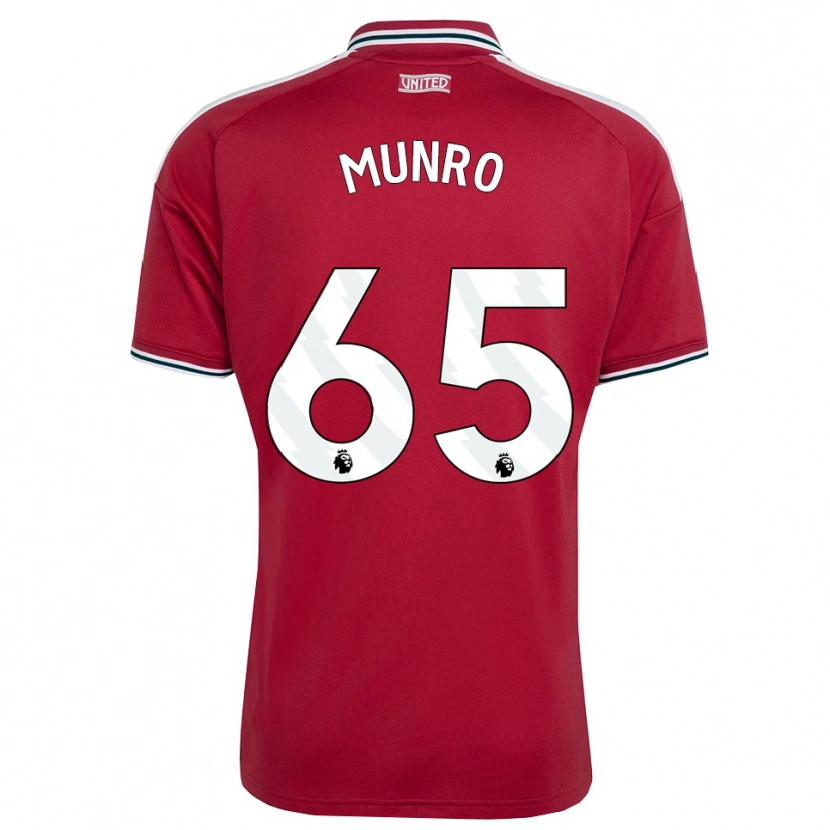 Danxen Herren Reece Munro #65 Rot Gelb Weiß Heimtrikot Trikot 2026/27 T-Shirt