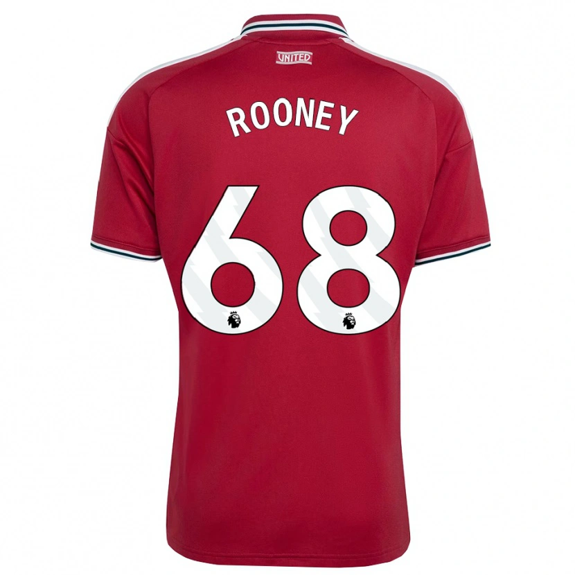 Danxen Herren Kai Rooney #68 Rot Gelb Weiß Heimtrikot Trikot 2026/27 T-Shirt