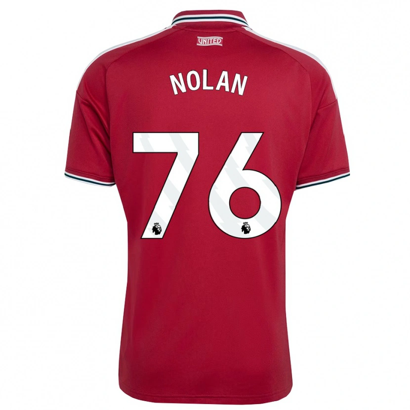 Danxen Herren James Nolan #76 Rot Gelb Weiß Heimtrikot Trikot 2026/27 T-Shirt