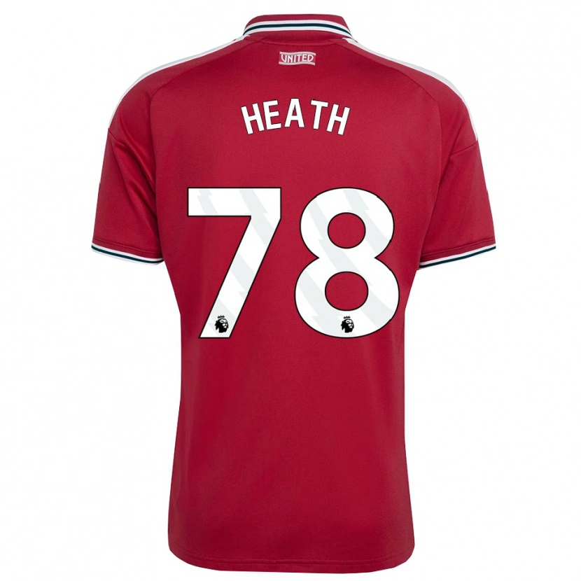 Danxen Herren Fred Heath #78 Rot Gelb Weiß Heimtrikot Trikot 2026/27 T-Shirt