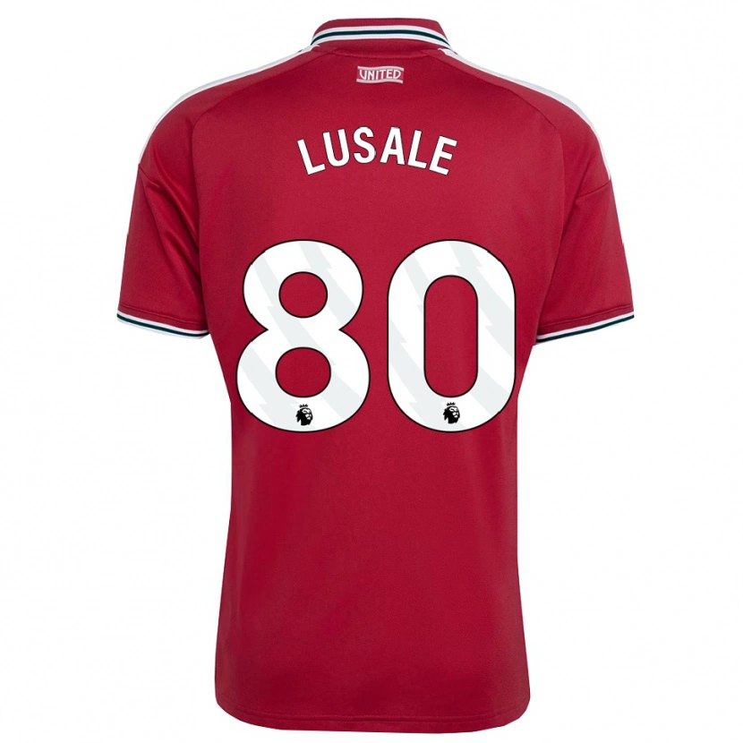 Danxen Herren Samuel Lusale #80 Rot Gelb Weiß Heimtrikot Trikot 2026/27 T-Shirt