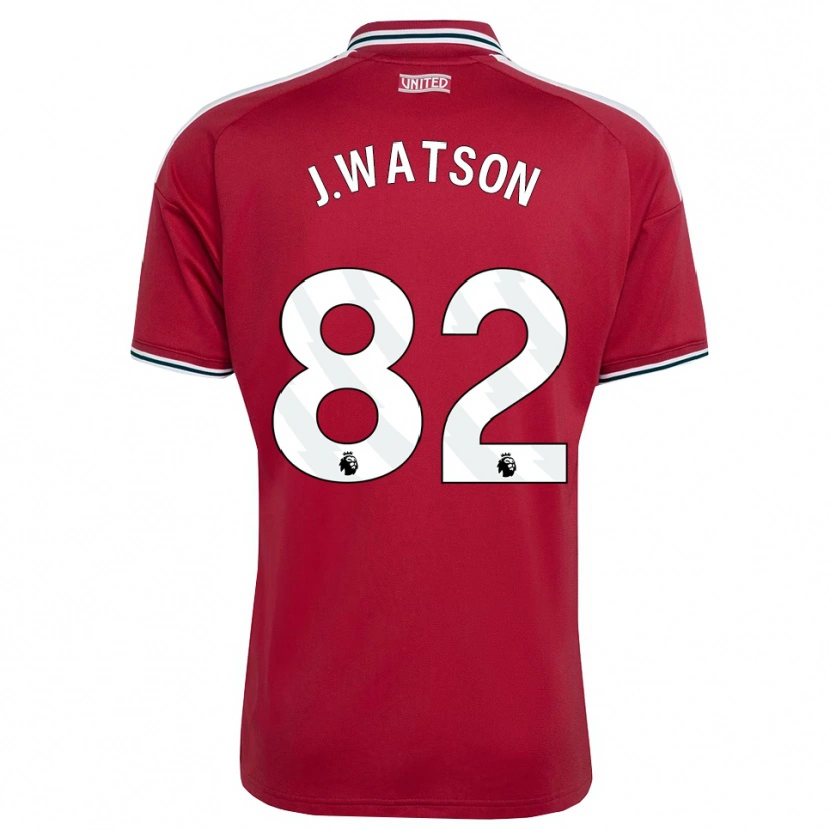 Danxen Herren Jacob Watson #82 Rot Gelb Weiß Heimtrikot Trikot 2026/27 T-Shirt