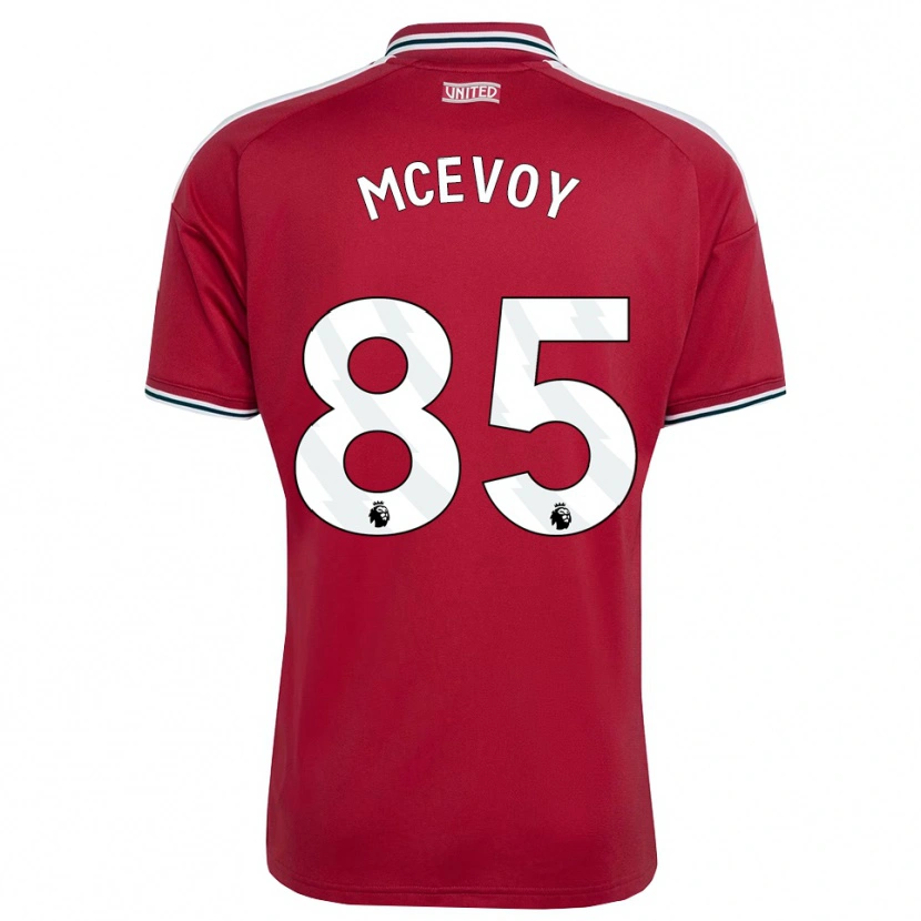 Danxen Herren Jay Mcevoy #85 Rot Gelb Weiß Heimtrikot Trikot 2026/27 T-Shirt