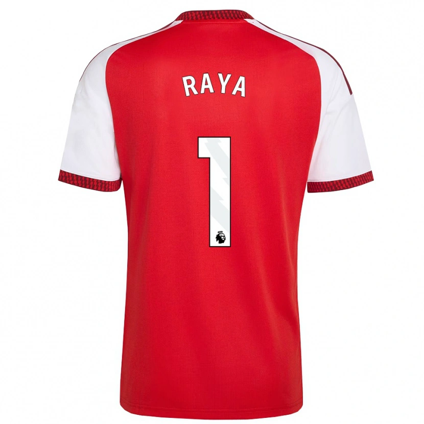 Danxen Herren David Raya #1 Rot Weiß Schwarz Heimtrikot Trikot 2026/27 T-Shirt