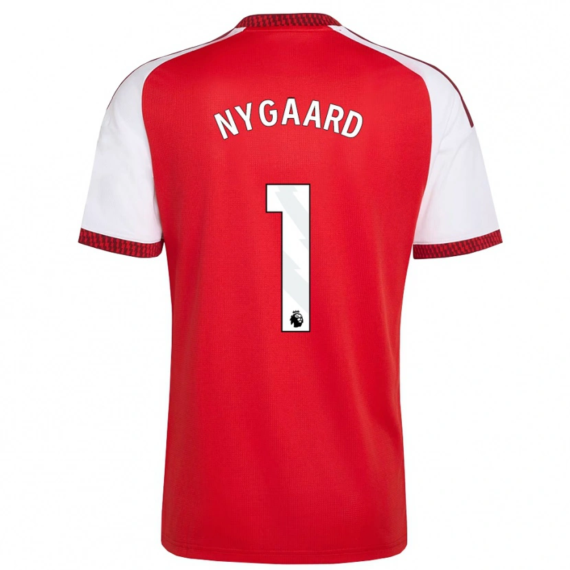 Danxen Herren Lucas Nygaard #1 Rot Weiß Schwarz Heimtrikot Trikot 2026/27 T-Shirt