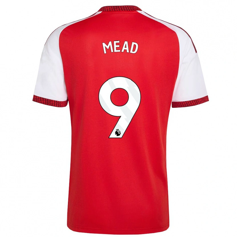 Danxen Herren Beth Mead #9 Rot Weiß Schwarz Heimtrikot Trikot 2026/27 T-Shirt