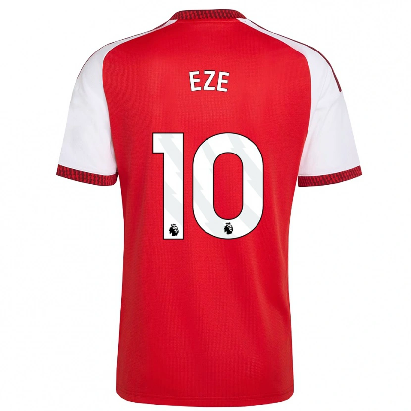 Danxen Herren Eberechi Eze #10 Rot Weiß Schwarz Heimtrikot Trikot 2026/27 T-Shirt