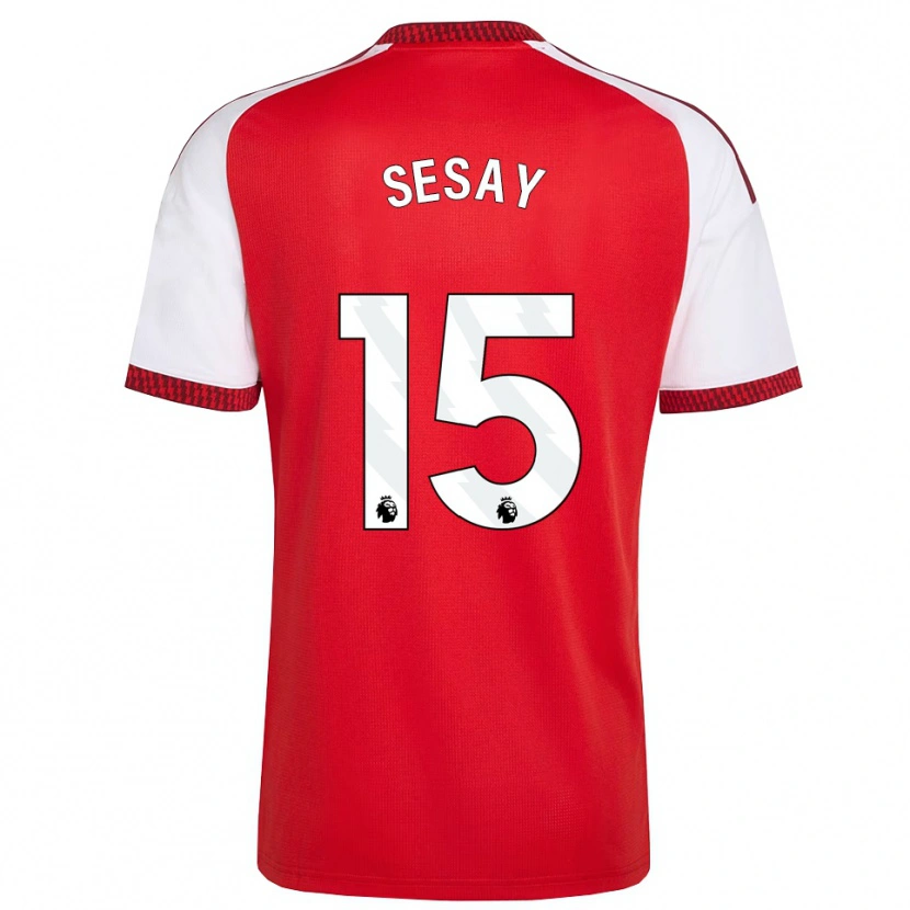 Danxen Herren Joshua Sesay #15 Rot Weiß Schwarz Heimtrikot Trikot 2026/27 T-Shirt