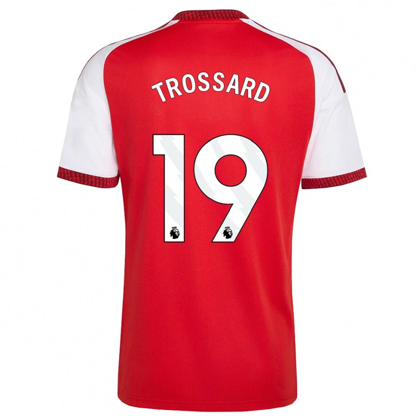 Danxen Herren Leandro Trossard #19 Rot Weiß Schwarz Heimtrikot Trikot 2026/27 T-Shirt