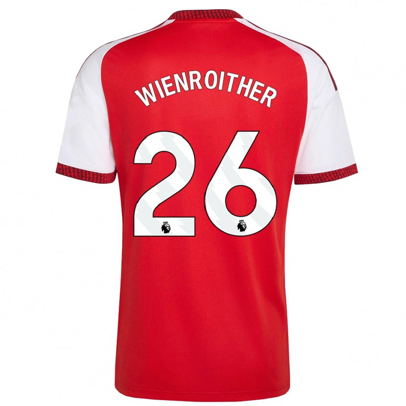 Danxen Herren Laura Wienroither #26 Rot Weiß Schwarz Heimtrikot Trikot 2026/27 T-Shirt