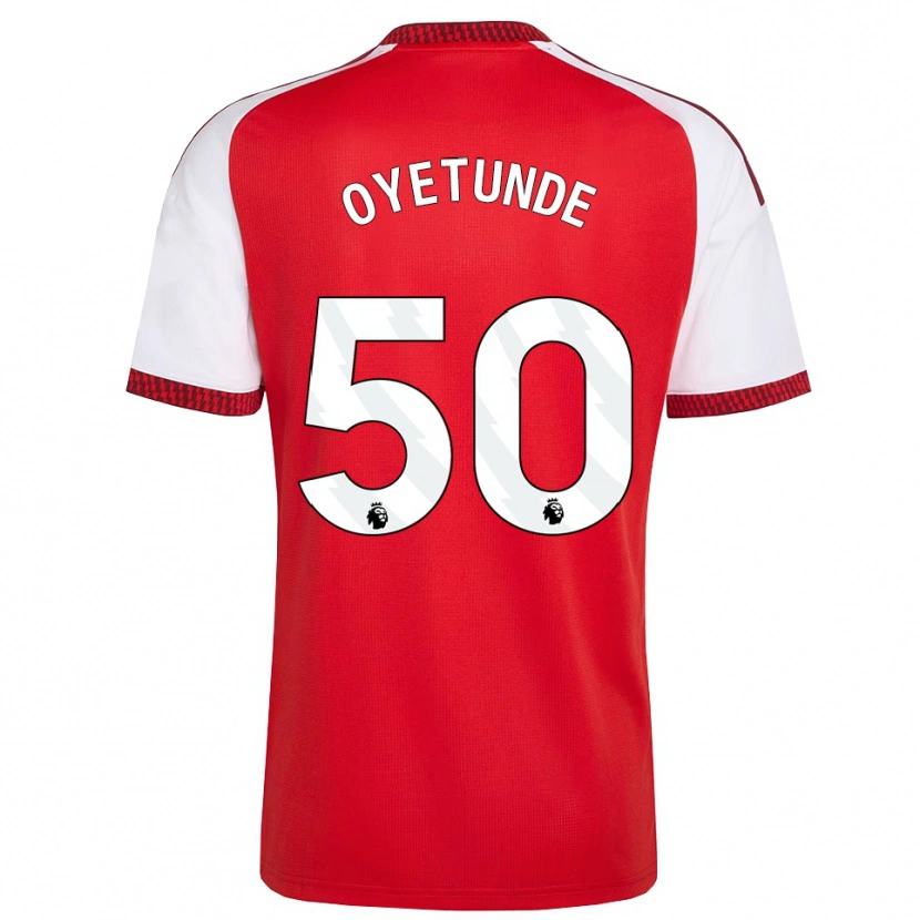 Danxen Herren Daniel Oyetunde #50 Rot Weiß Schwarz Heimtrikot Trikot 2026/27 T-Shirt