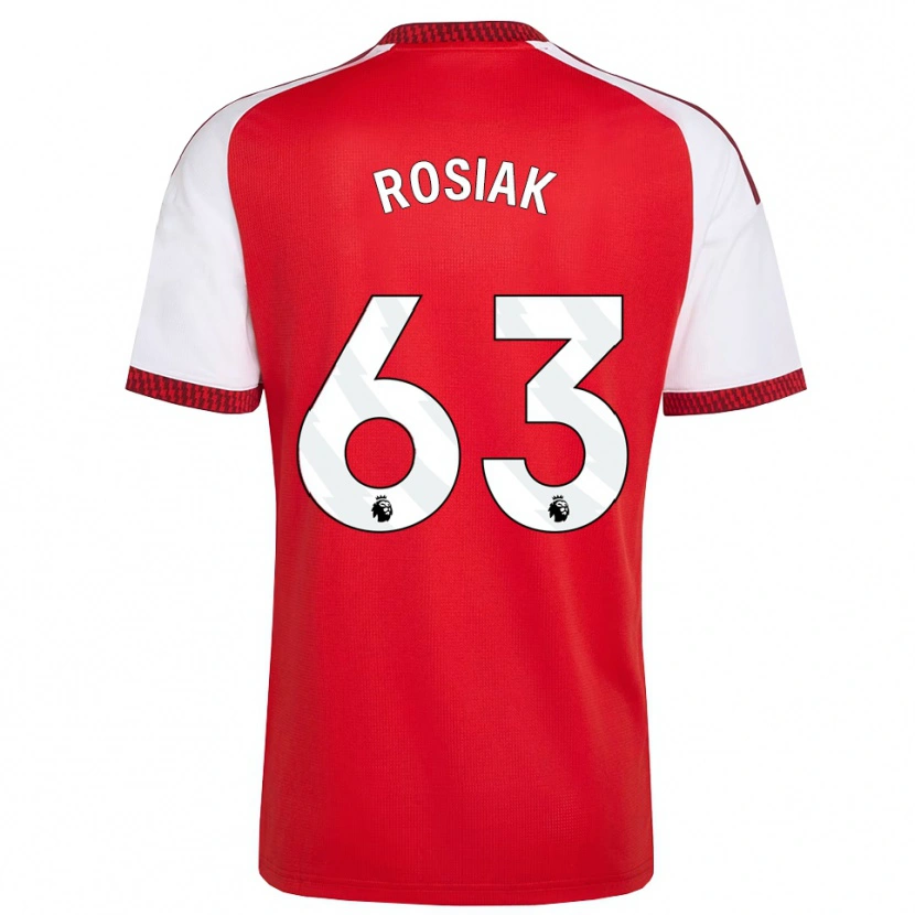 Danxen Herren Michal Rosiak #63 Rot Weiß Schwarz Heimtrikot Trikot 2026/27 T-Shirt