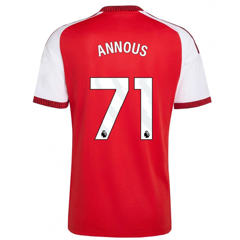 Danxen Herren Andre Harriman-Annous #71 Rot Weiß Schwarz Heimtrikot Trikot 2026/27 T-Shirt