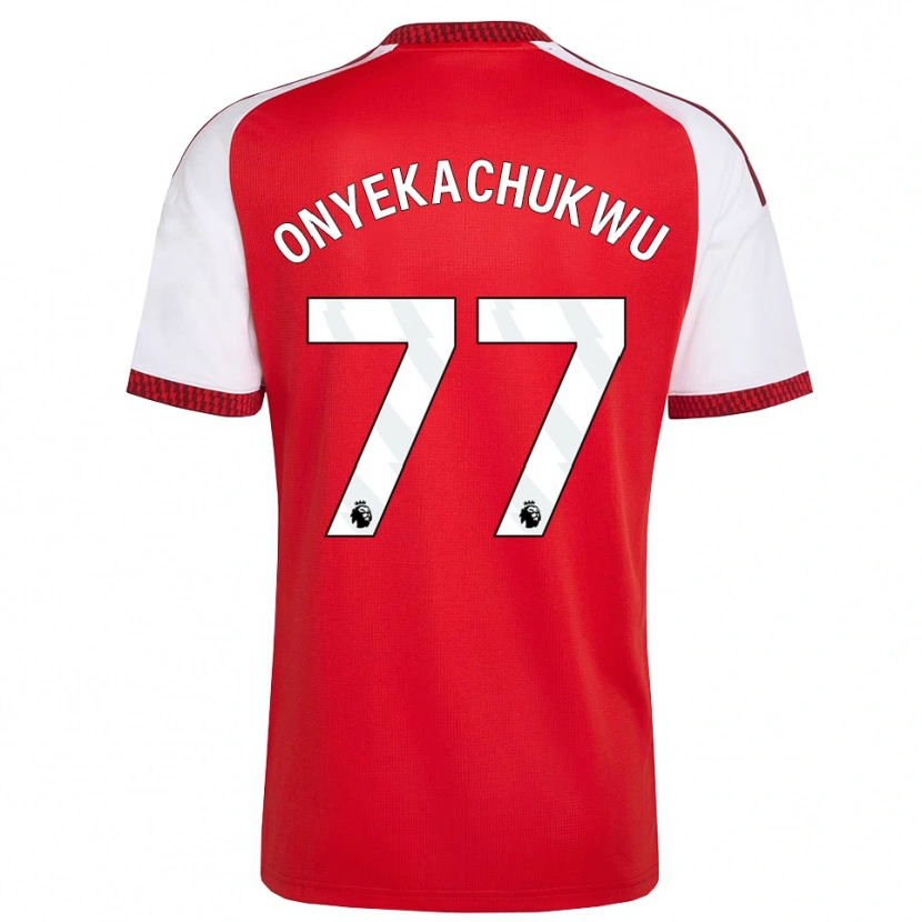 Danxen Herren Samuel Onyekachukwu #77 Rot Weiß Schwarz Heimtrikot Trikot 2026/27 T-Shirt