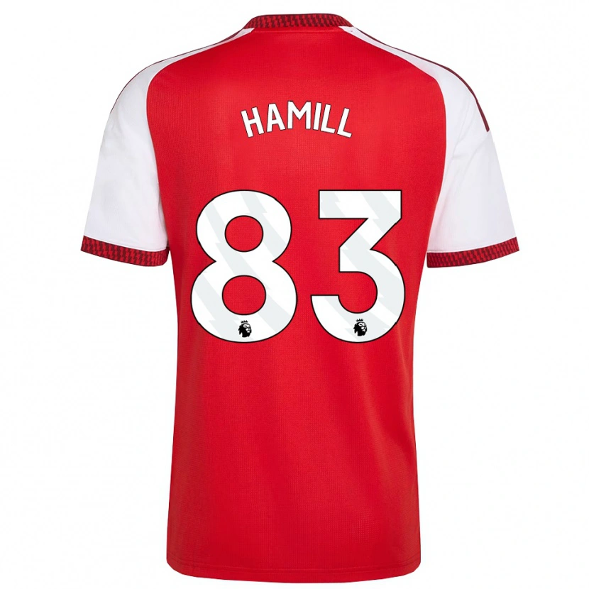 Danxen Herren Callan Hamill #83 Rot Weiß Schwarz Heimtrikot Trikot 2026/27 T-Shirt