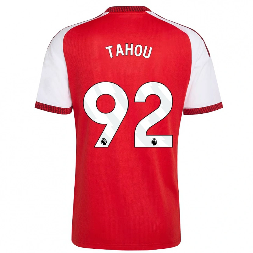 Danxen Herren Joshua Tahou #92 Rot Weiß Schwarz Heimtrikot Trikot 2026/27 T-Shirt
